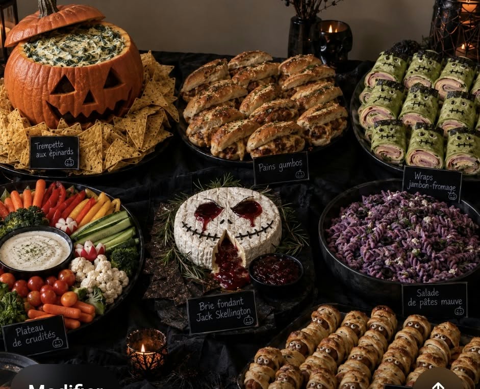 Repas d'Halloween festif 30 et 31 octobre seulement