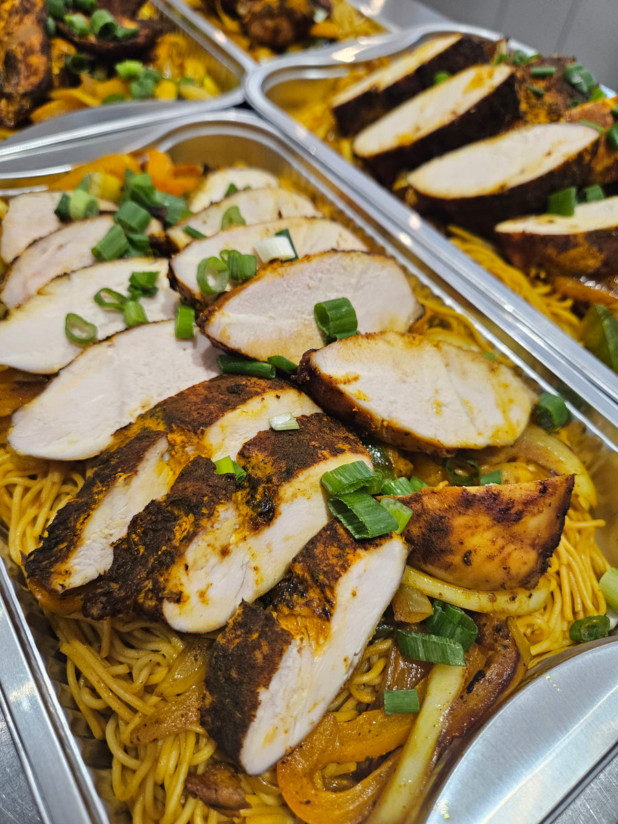 Nouilles Singapour au poulet ou aux crevettes (Individuel)