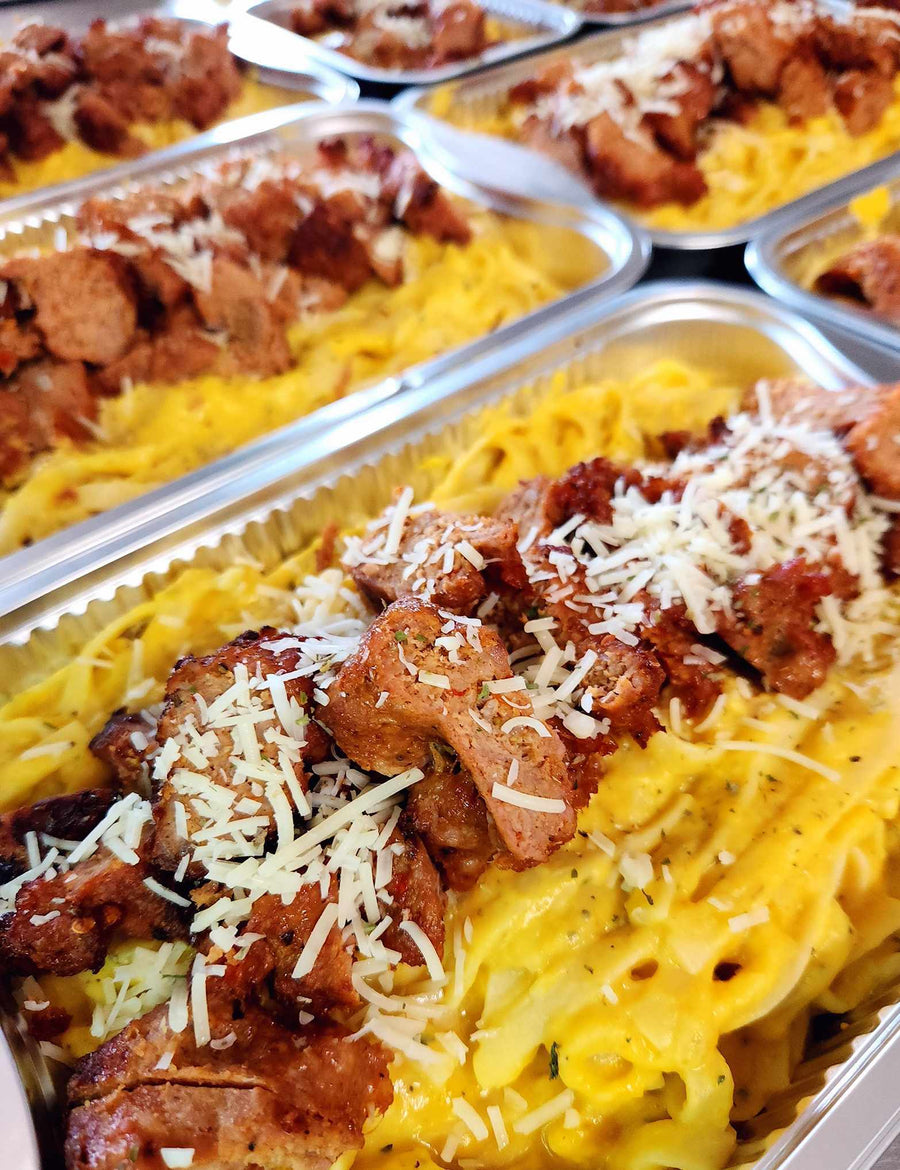 Fettuccinis Alfredo à la courge et à la chair de saucisse (Familial)