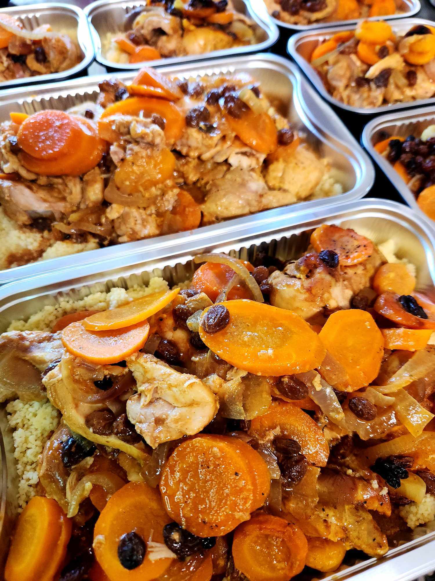 Tajine de poulet marocaine aux abricots (Familial)