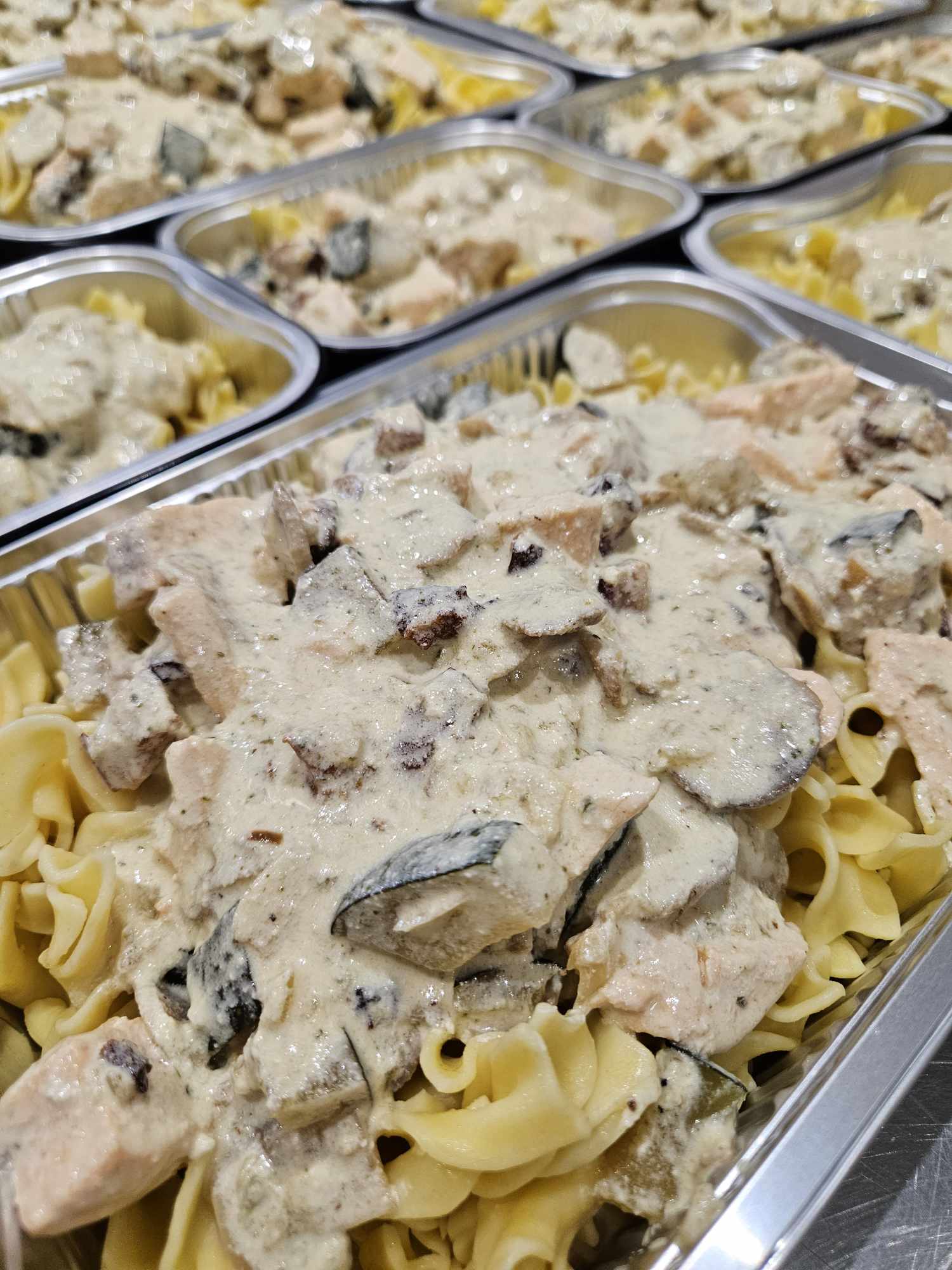 Pâtes au saumon et pancetta (Individuel)