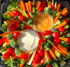 Plateaux de crudités et trempettes