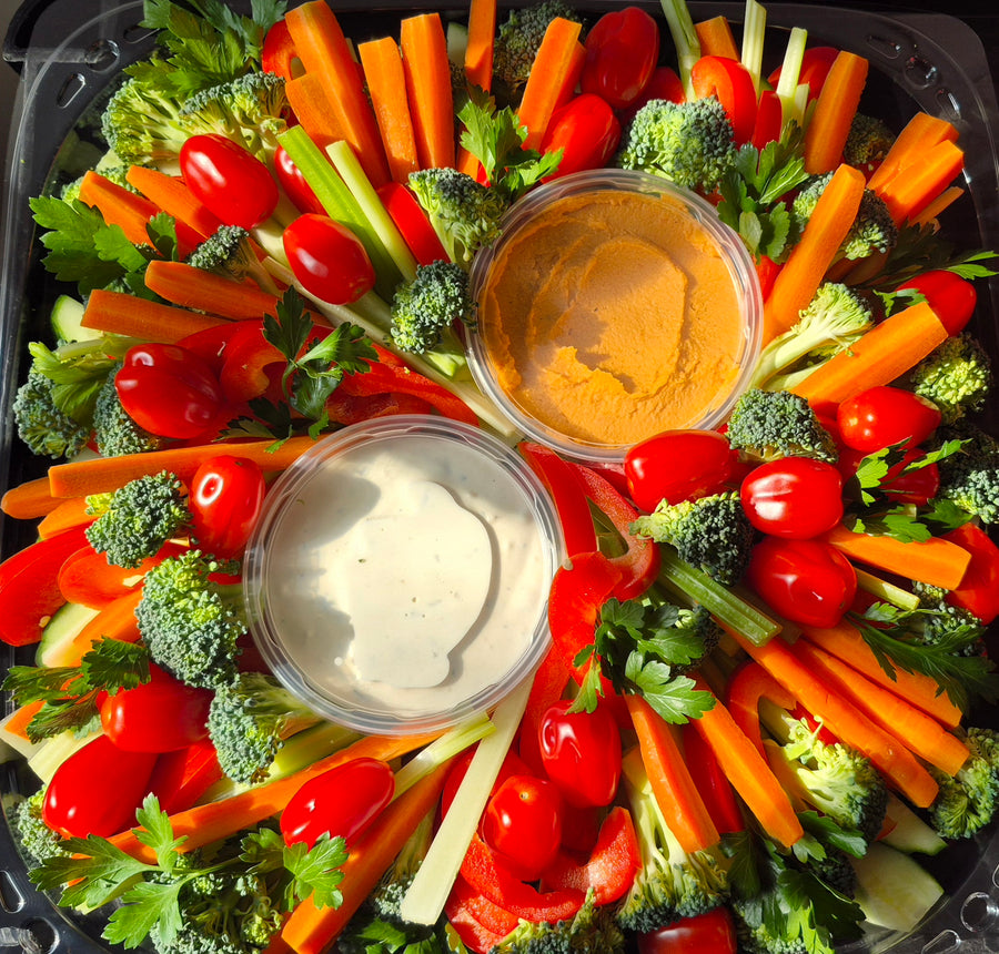 Plateaux de crudités et trempettes