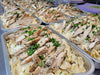 Fettuccinis Alfredo au poulet ou au crevettes (familial)