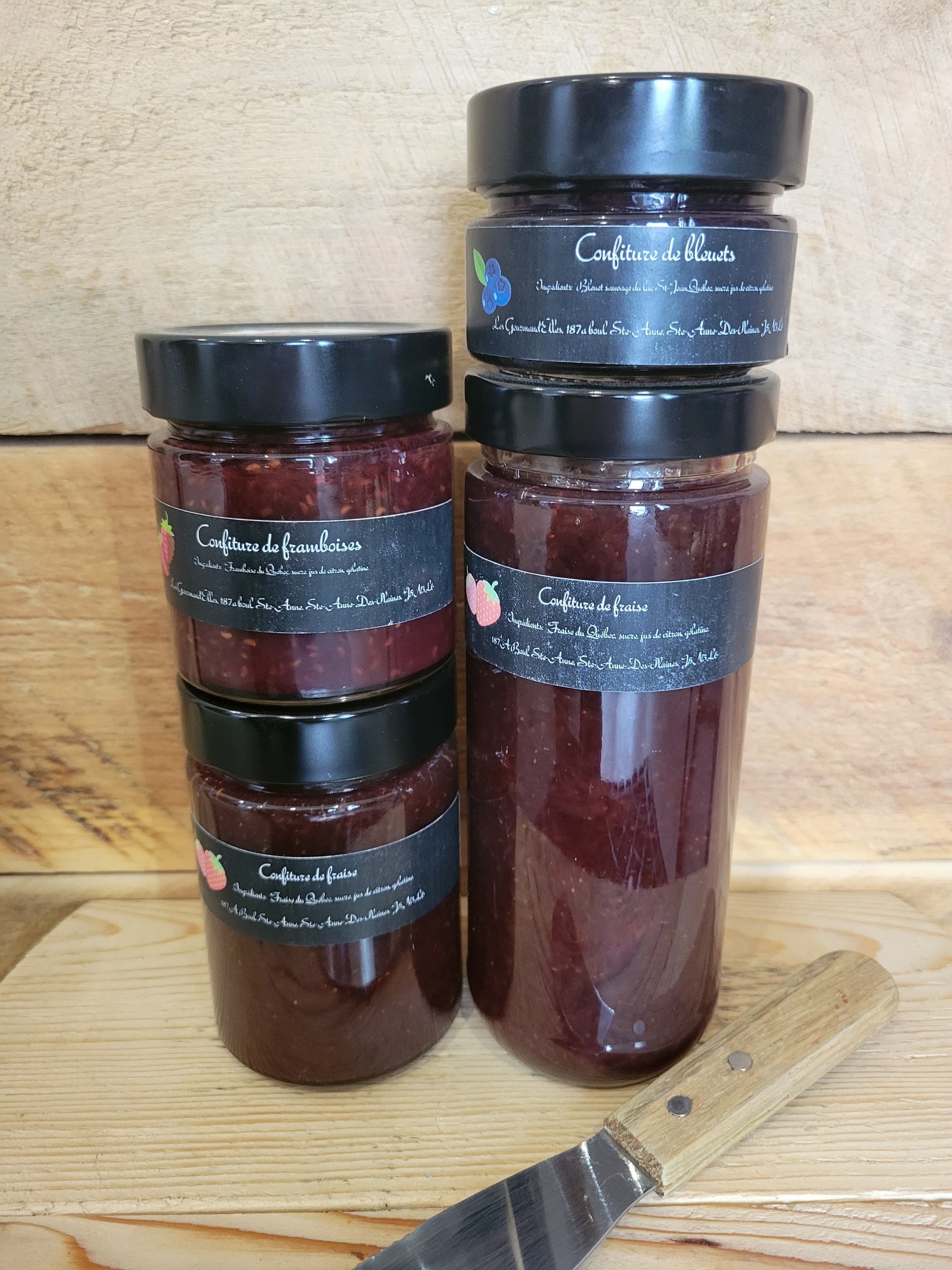 Confiture de bleuets du lac StJean Les Gourmand'Elles Confiture de bleuets du lac StJean Les Gourmand'Elles