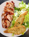 Poulet farci style pizza avec salade césar (Individuel)